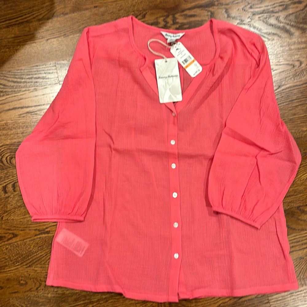 Tommy Bahama Lana Bay Gauze Top NWT